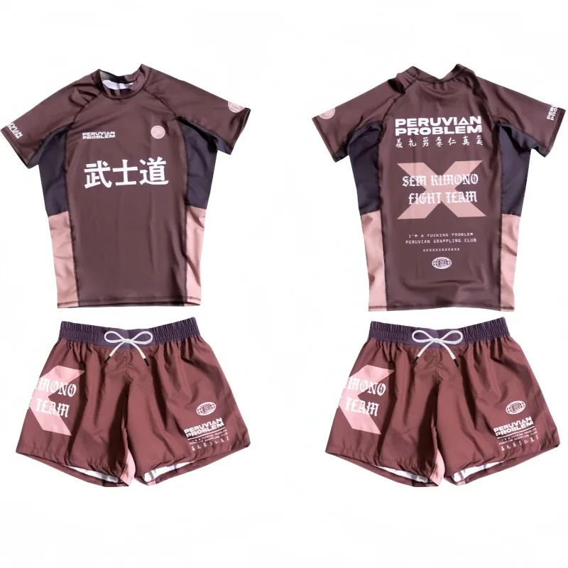 

2026 Trendy Bushido Sports Anti-Abrasion Suit, Breathable and Quick-Drying Short-Sleeve and Shorts, Combat Training Suit, Unisex
