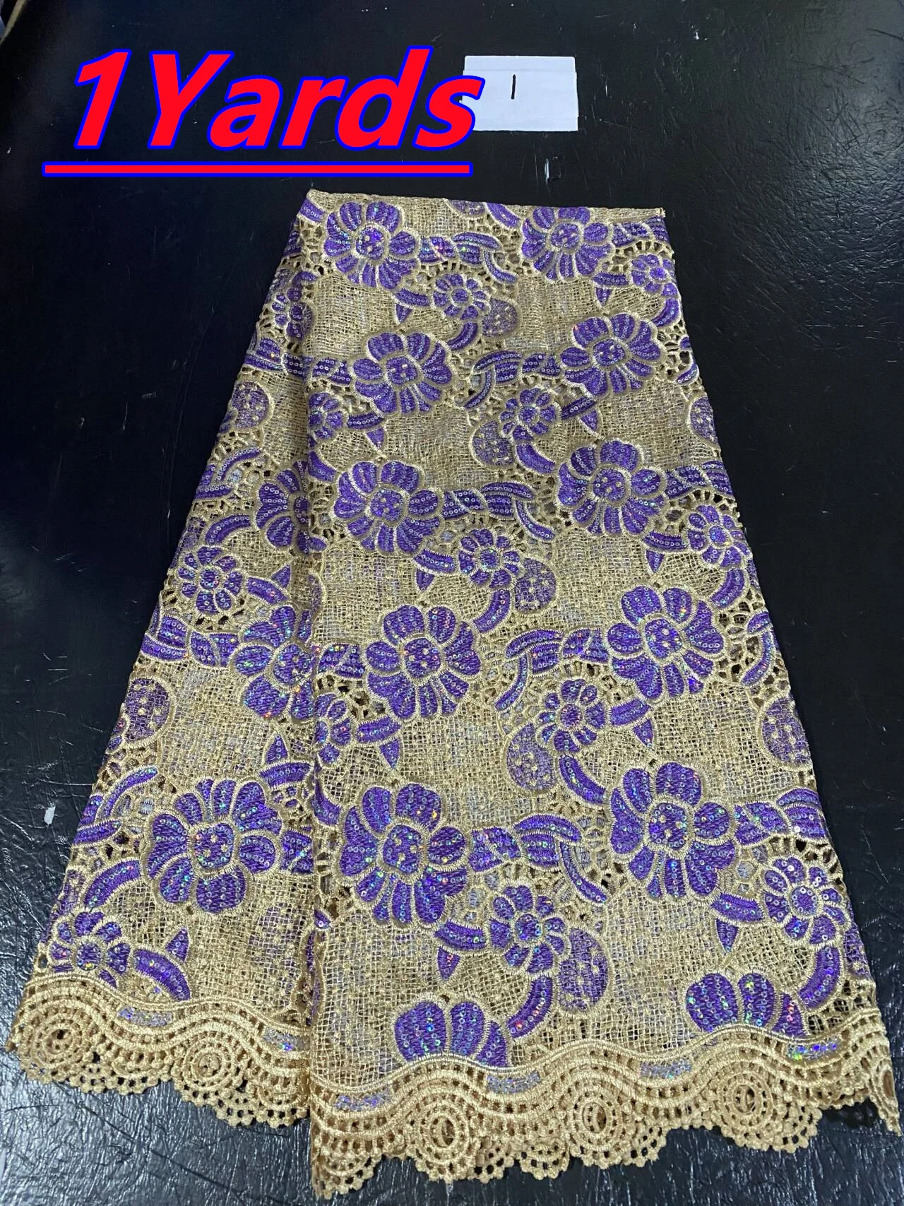 African Sequins Lace Fabrics Fashion Nigerian Embroidery Beaded Tulle Lace Fabric High Quality For Sewing Cloth Party Dress view 5