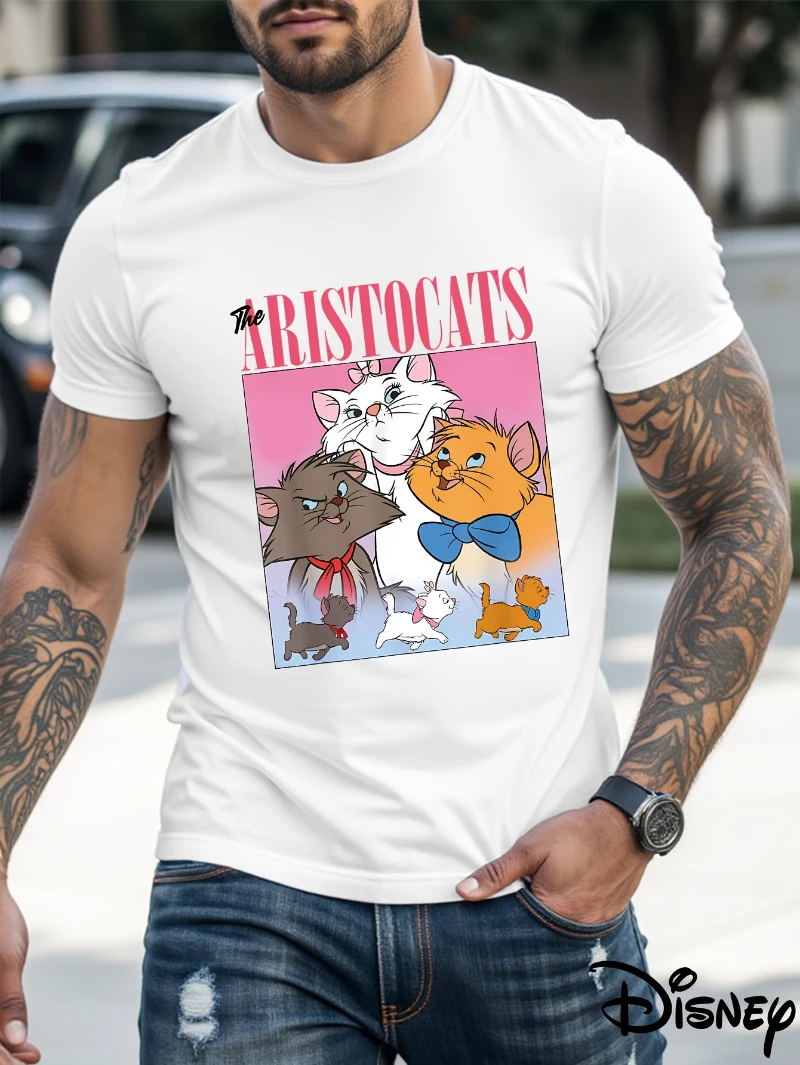 

The Aristocats Cat Adventure T-shirt Disney T-shirt Miss Mary T-shirt Cat Lover Gift T-shirt Summer Casual Comfortable Loose Top