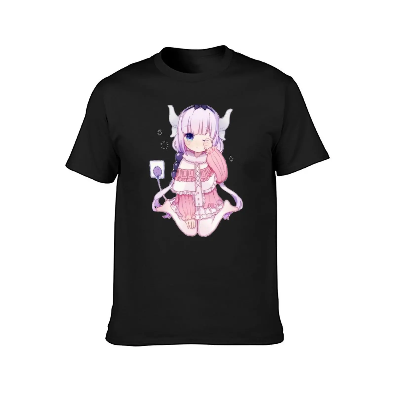 Charging Kanna T-Shirt vintage anime clothes oversizeds sports fans designer t shirt men