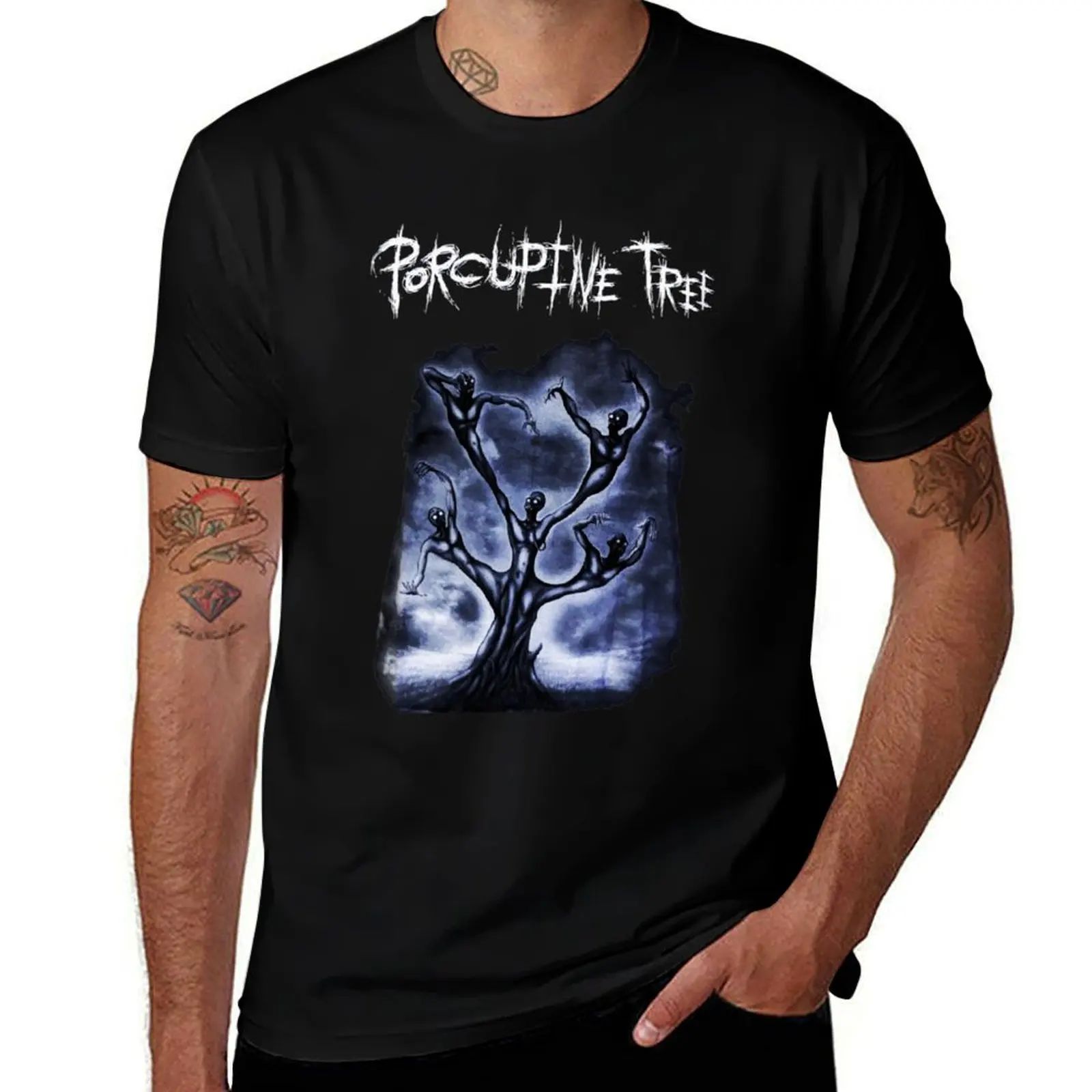 Porcupine Tree music Rock and heavy metal logo Ecelna T-Shirt Big Size Daily Wear T-Shirt