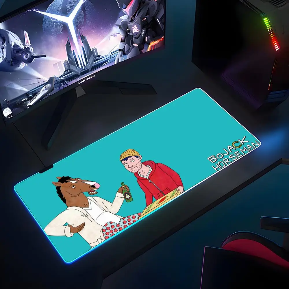 

Коврик для мыши с рисунком BoJack Horseman, резиновый противоскользящий коврик для клавиатуры RGB, 40x90 см, коврик для мыши, игровые аксессуары, XXL, офисный компьютер Ma