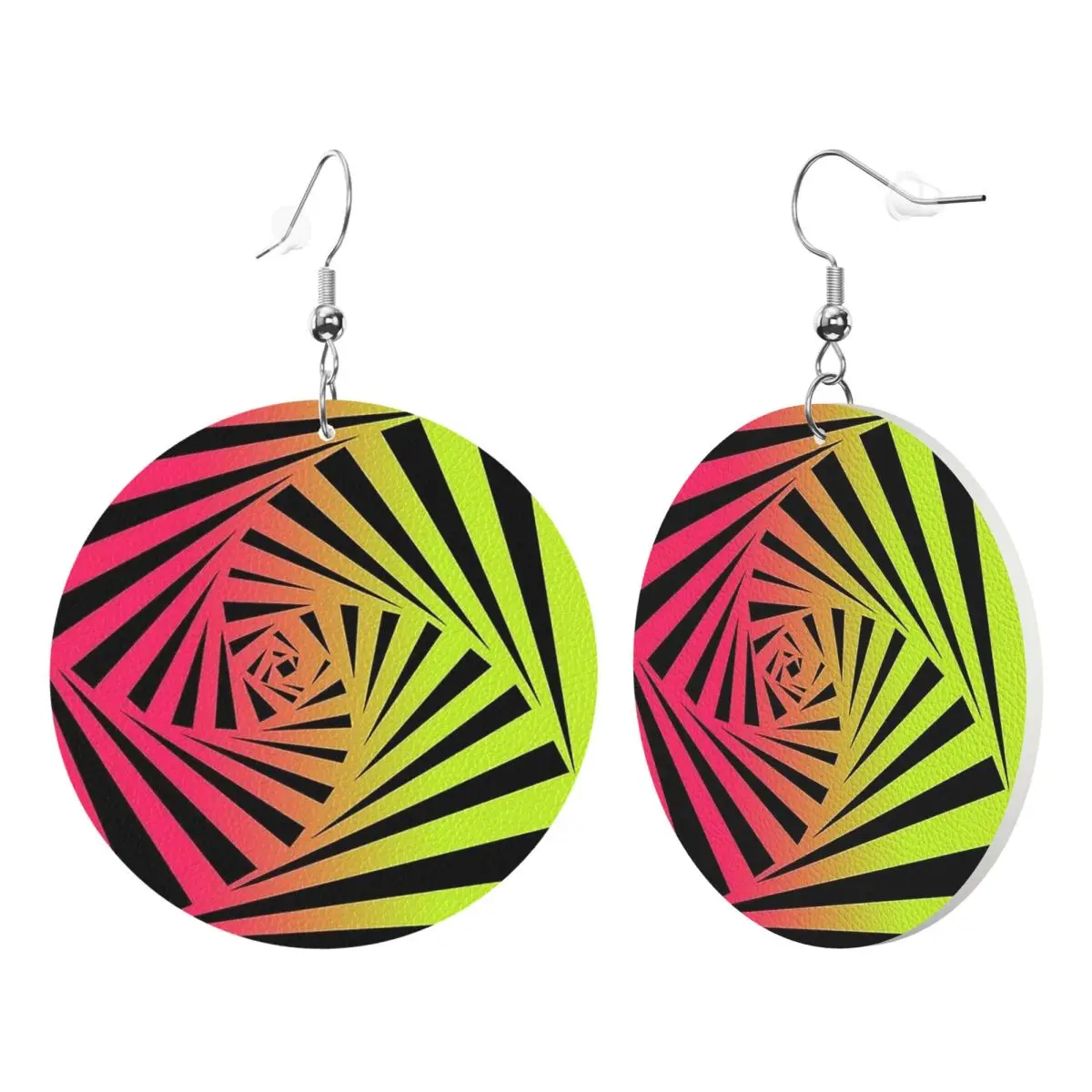 Custom Fashion Vision Street Wear PVC Leather Earrings Dangle Earrings Jewelry For Women For Wife Mother Gift