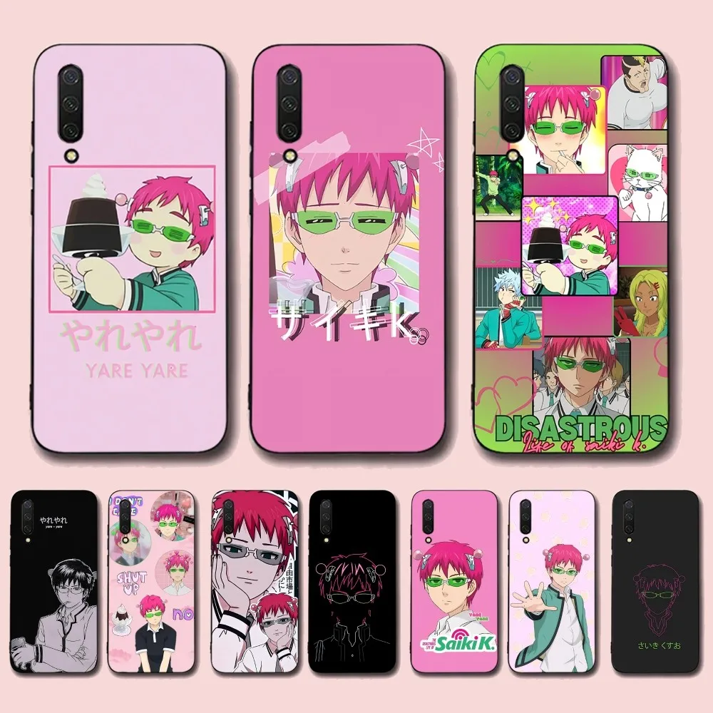 S-Saiki K Japanese Anime Phone Case For Xiaomi Mi 5X 8 9 10 11 12 Lite Pro 10T PocoX3pro PocoM3 Note 10 Pro Lite