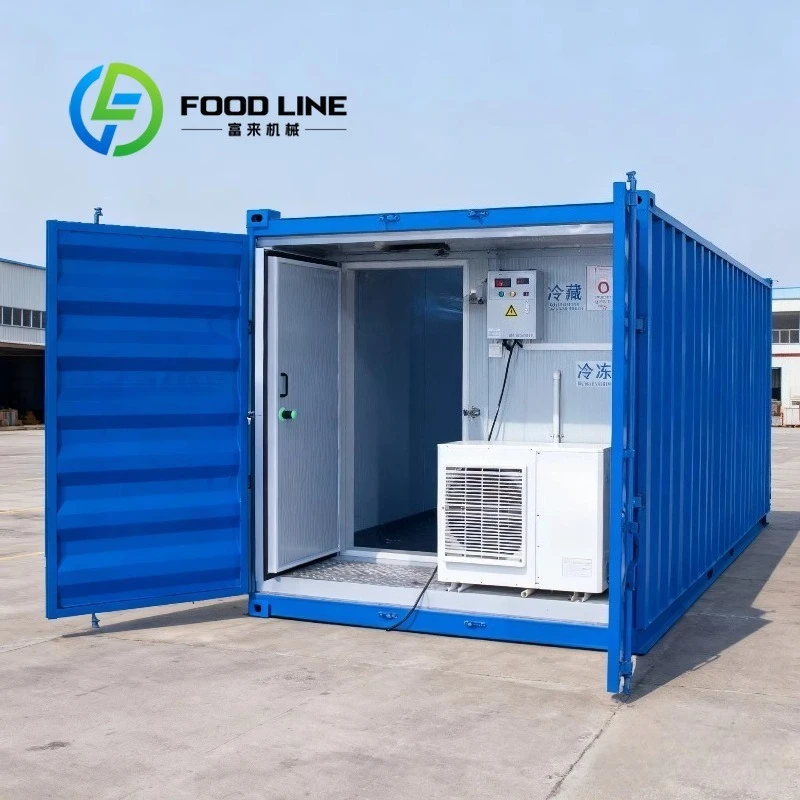 Aquaculture Industrial 40Ft Container Cold Room Anti-Rust Container Surface Adapts Humid Marine Fishery Storage Environments