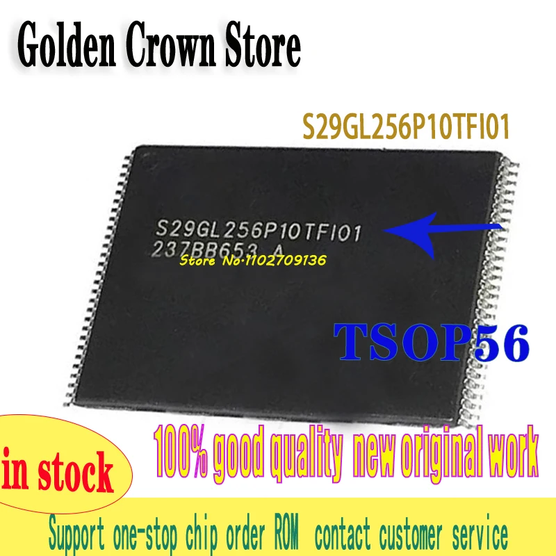 S29GL256P10TFI01 S29GL256P10TF101 S29GL256P10 S29GL256 1PCS/lot  TSOP56   New original