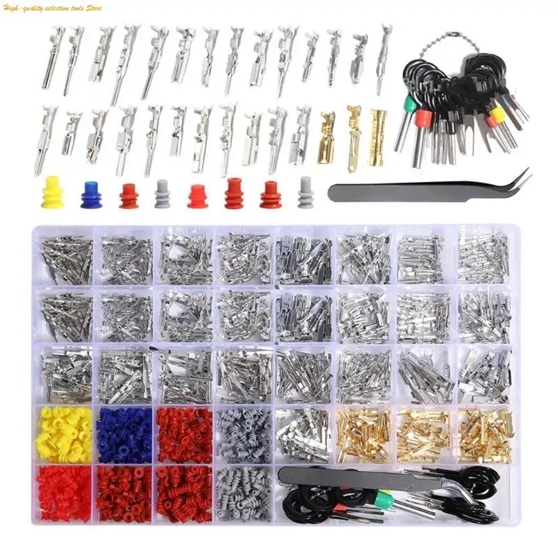 203F 950pcs 1-3.5mm محطات سلك سيارات دبوس موصل مع أداة إزالة المحطات