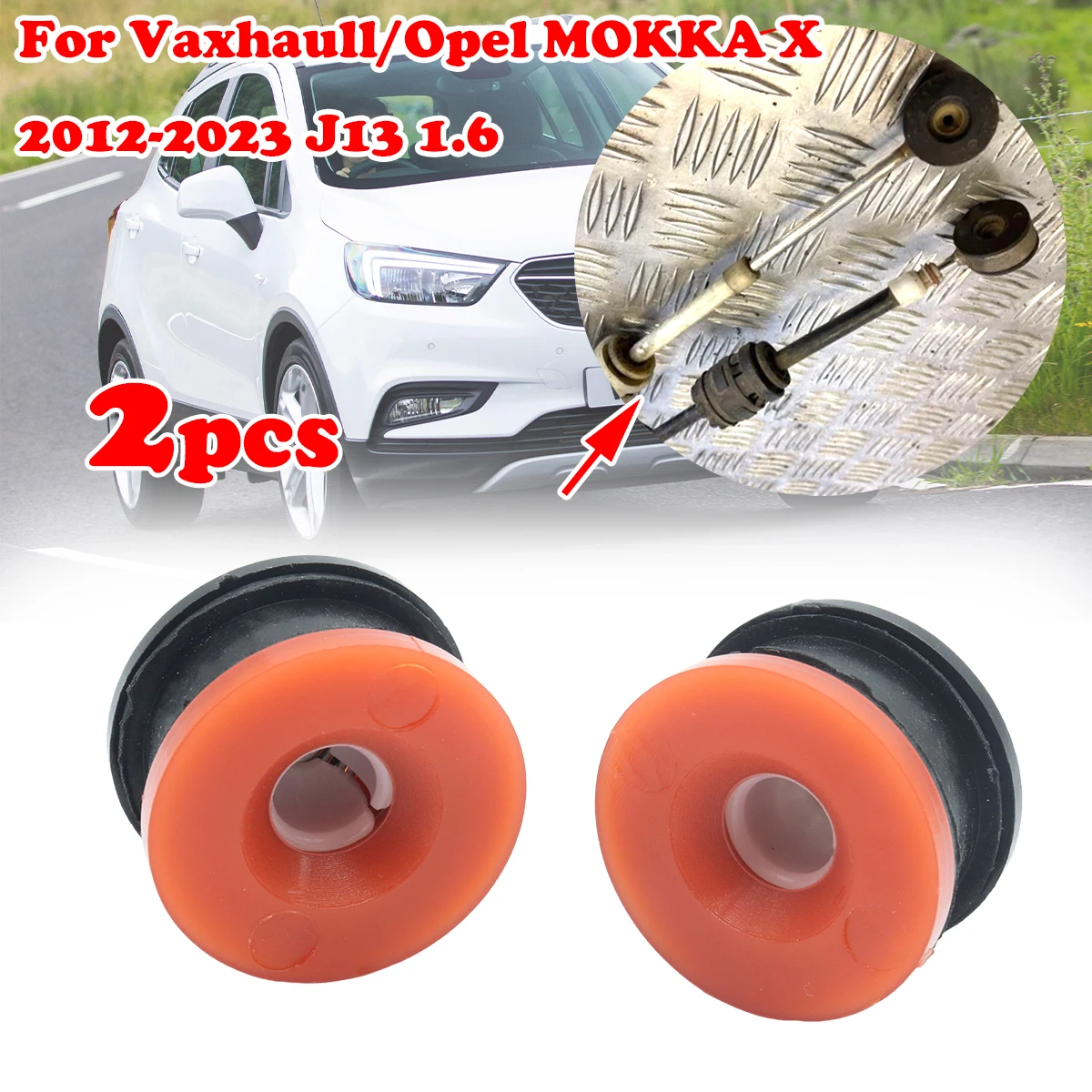 

2set Gear Shift Cable Linkage End Rod Bushing Adapter Gromme Manual Transmission For Vaxhaull/Opel MOKKA X 2012-2023 J13 1.6