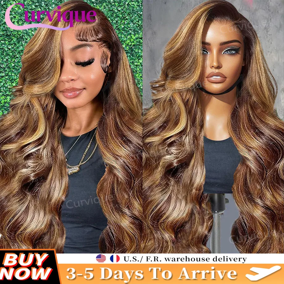 

Body Wave Highlight Wigs Human Hair 13x4 13x6 HD Lace Frontal Wig 30Inch Colored Loose Wave Lace Front Human Hair Wigs For Women
