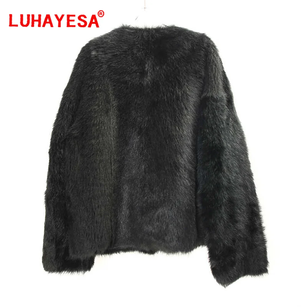 2024 Tuscany Shearling Fur Coat Women Winter Natural Fur Clothes 100% Real Fur Overcoat