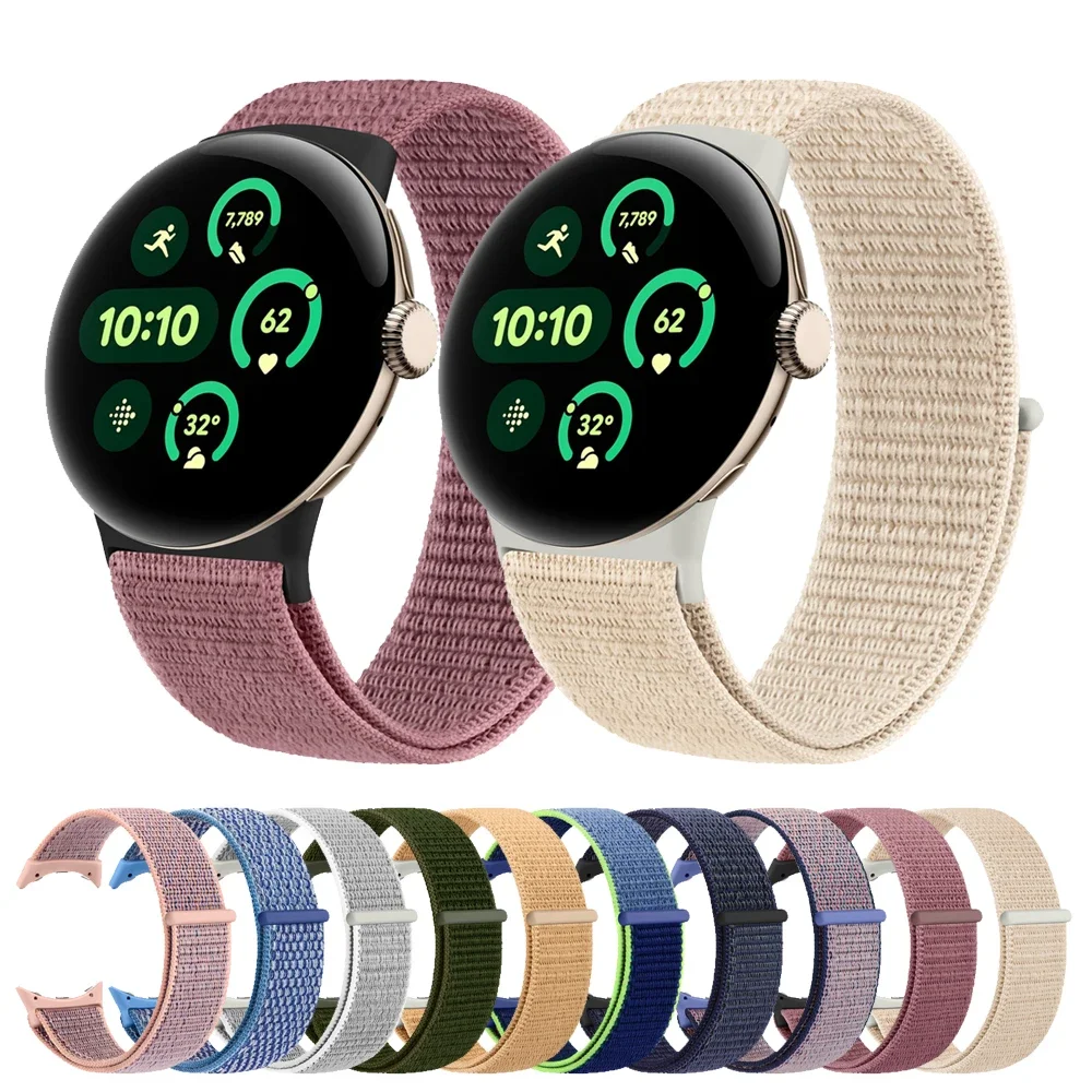

Нейлоновый ремешок для Google Pixel watch 1 2, регулируемый браслет для Google Pixel watch 3, 41 мм, ремешок для часов с одинарной петлей, аксессуары