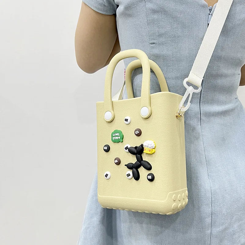 DIY Cartoon Versatile Accessory Bags Beach Bag Fashionable Crossbody Bag for Women Shoulder Bag Mother Kids Bags for Girl Сумка