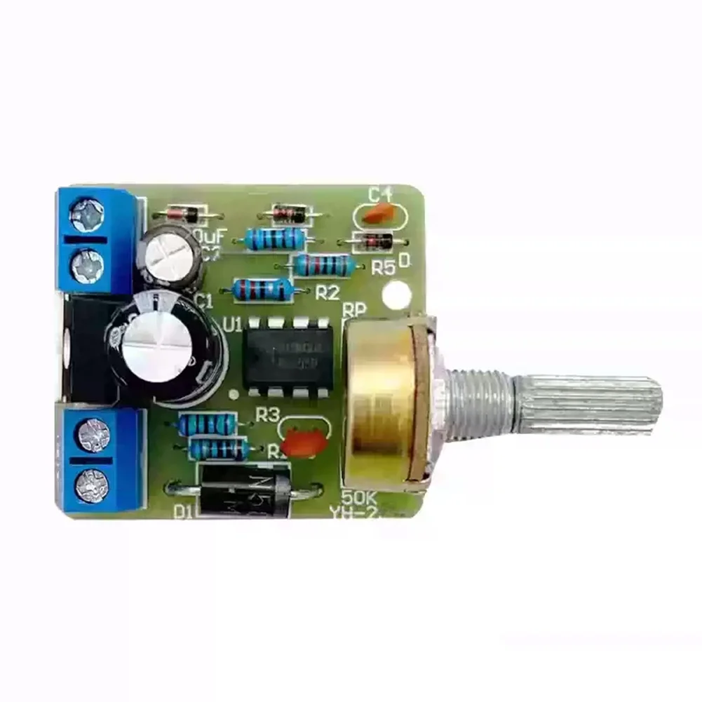 NE555 DC 12V For Motor Controller DIY Kit 1 To 100 Percent Adjustable 40W Max Green PCB Board For Electronics Education Learni