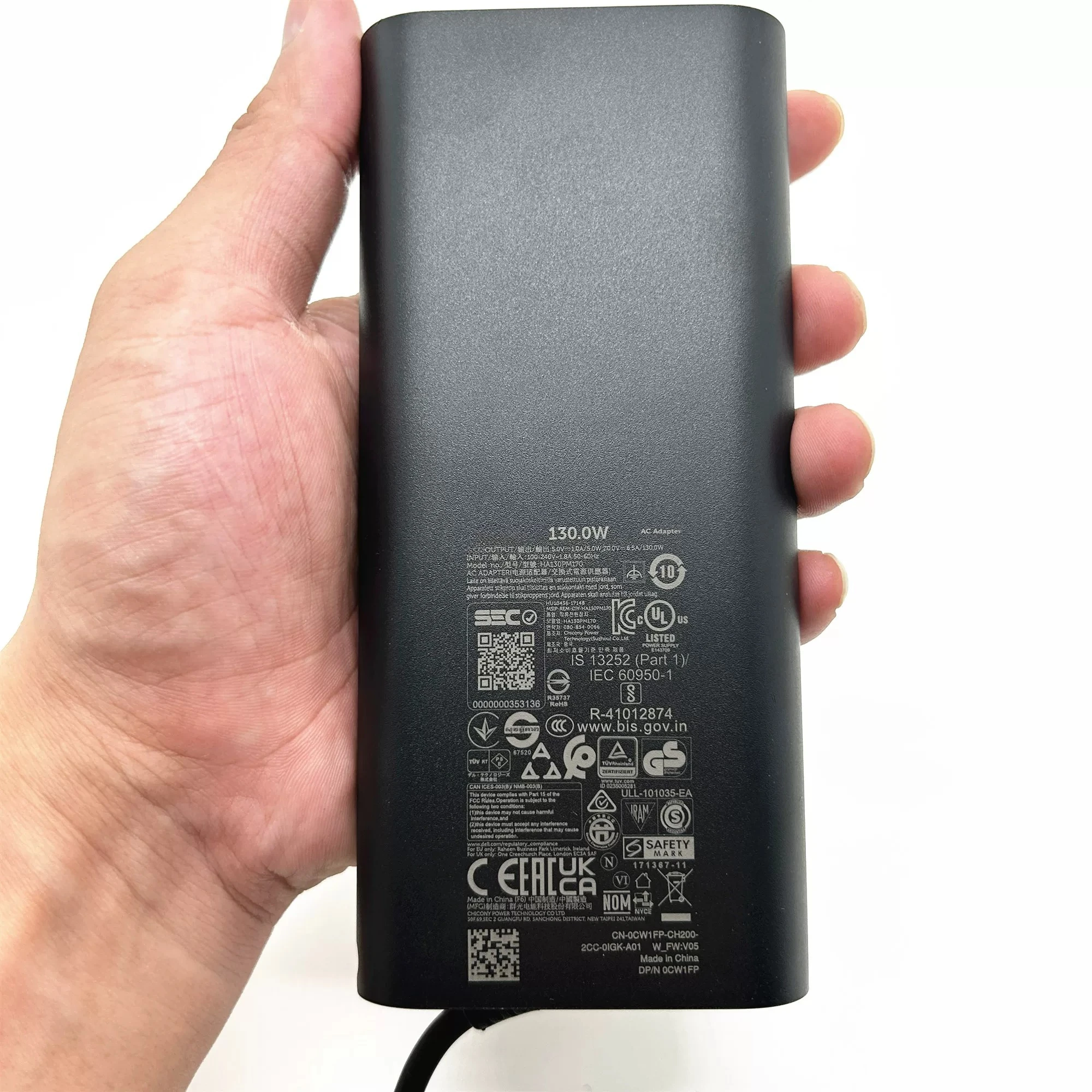 Original for Dell 5570HA130PM170 130W Power Adapter 20V6.5ATYPE-C Charger