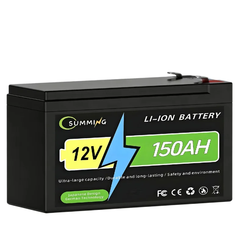 12V Deep Cycle LiFePO4 Battery Low Self Discharge BMS Safe Design for Drone Electric Toy Camping Home Solar System