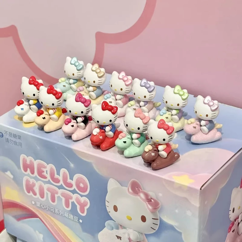 

Anime Hello Kitty Action Figures Cute Childhood Pony Series Mini Blind Box Toy Collection Ornaments Kids Birthday Gifts