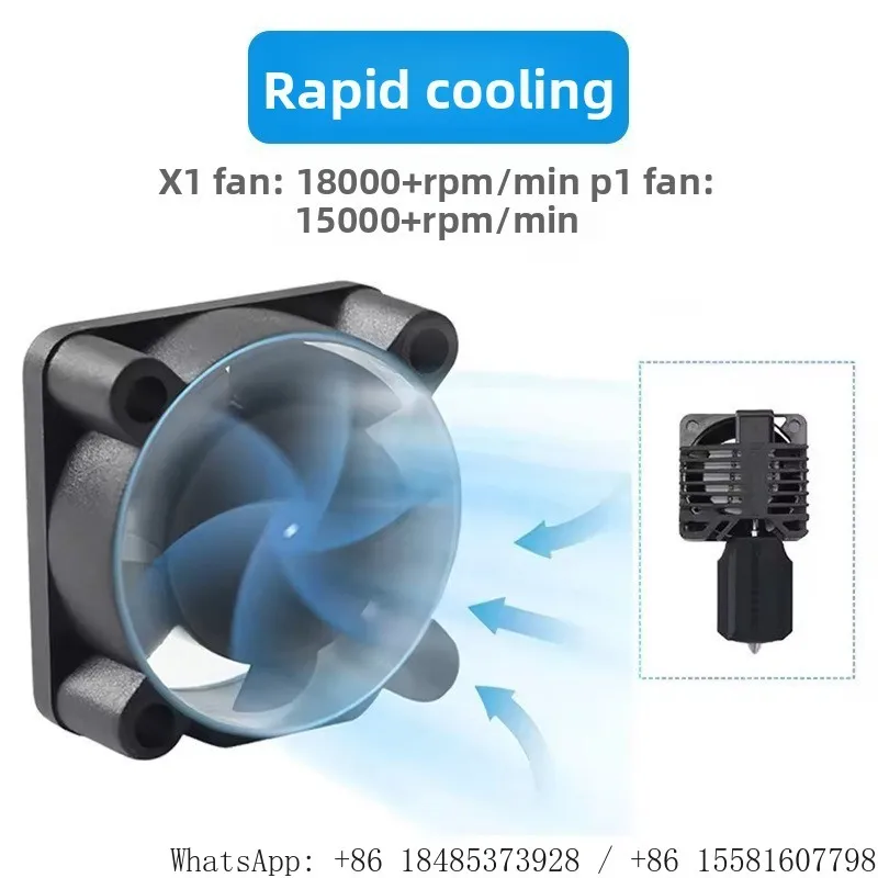 2510 Cooling Fan Double Ball Bearing DC 5V Heat Sink Fan Compatible with X1 P1 Series 3D Printer Hotend Accessories