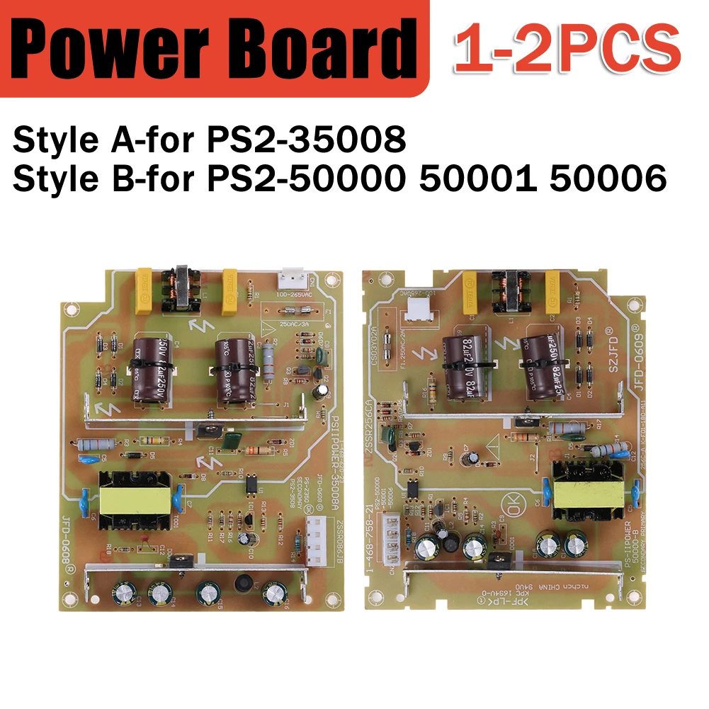 قطع غيار لوحة امدادات الطاقة ل PS2 Fat وحدة التحكم 35008/50000 50001 50006 محول الطاقة 110-220 فولت استبدال