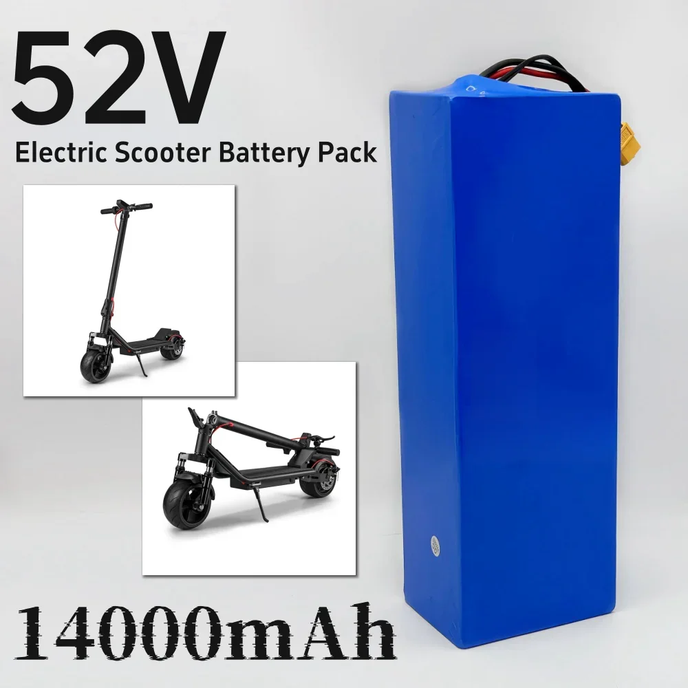 Batterie au lithium haute puissance adaptée aux vélos électriques, 100% 14S4P, 52V, 18650 mAh, 14000 d'origine, nouveau