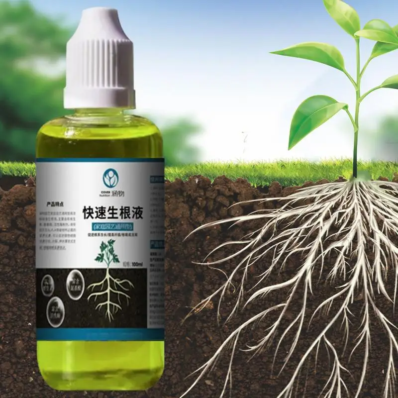 Hydroponic Nutrients 100ml Plant Growth Enhancer Supplement Rapid Rooting Solution Liquid Fertilizer Fast Acting Plant Food