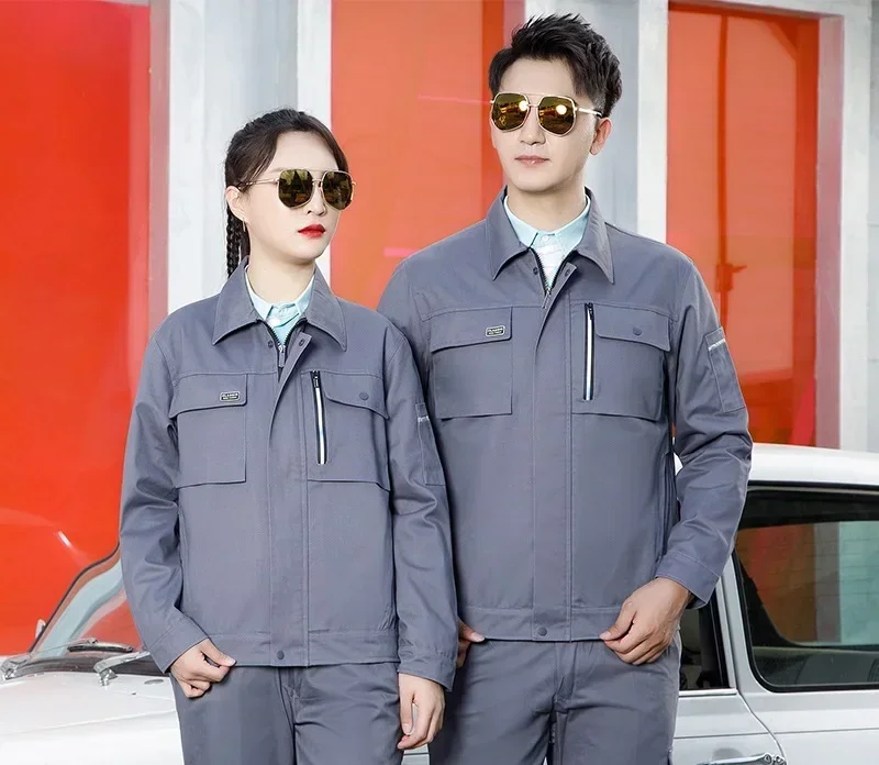 Working Suit Workwear Clothes Men Women Long Sleeves Workmen Worker Uniform Car Factory Workshop Mechanical Working Coveralls5xl