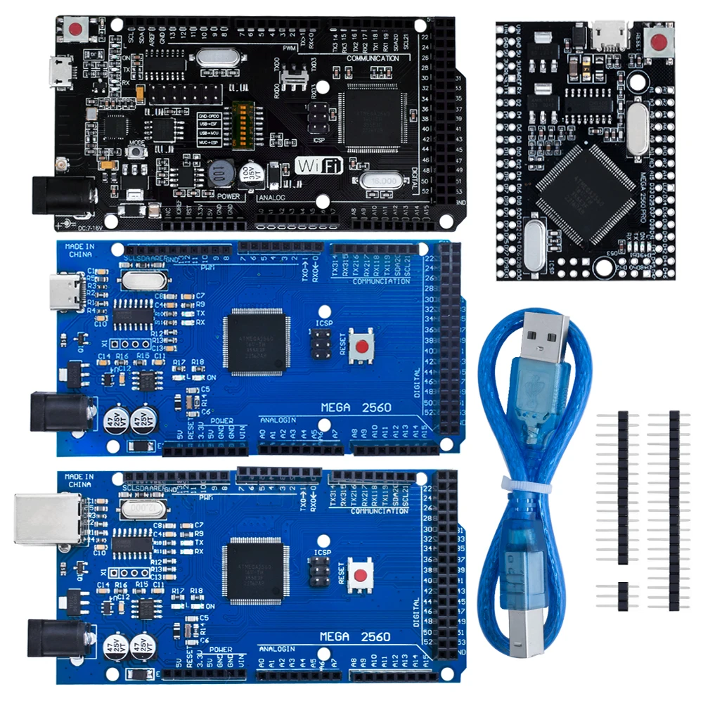 Mega2560 ATMEGA16U2 / Pro Mini MEGA 2560 Mega+WiFi R3 ATmega2560 Chip CH340G For Arduino Mega R3 Development Board WeMos ESP8266