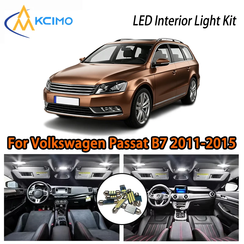 Premium LED Light For Volkswagen Passat B7 Variant 2011-2015, Super Bright Interior Kit, Creates Cozy Atmosphere And Style