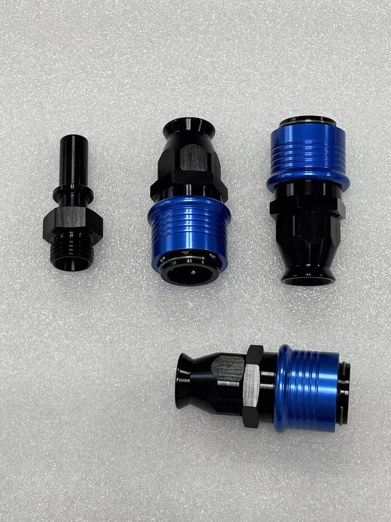 PTFE Schnellverschluss AN-Anschluss gerade/45/90 Grad drehbarer Kraftstoffschlauch-Endadapter ORB AN6‑AN8‑AN10‑AN12‑AN16 Aluminium – Detail 3