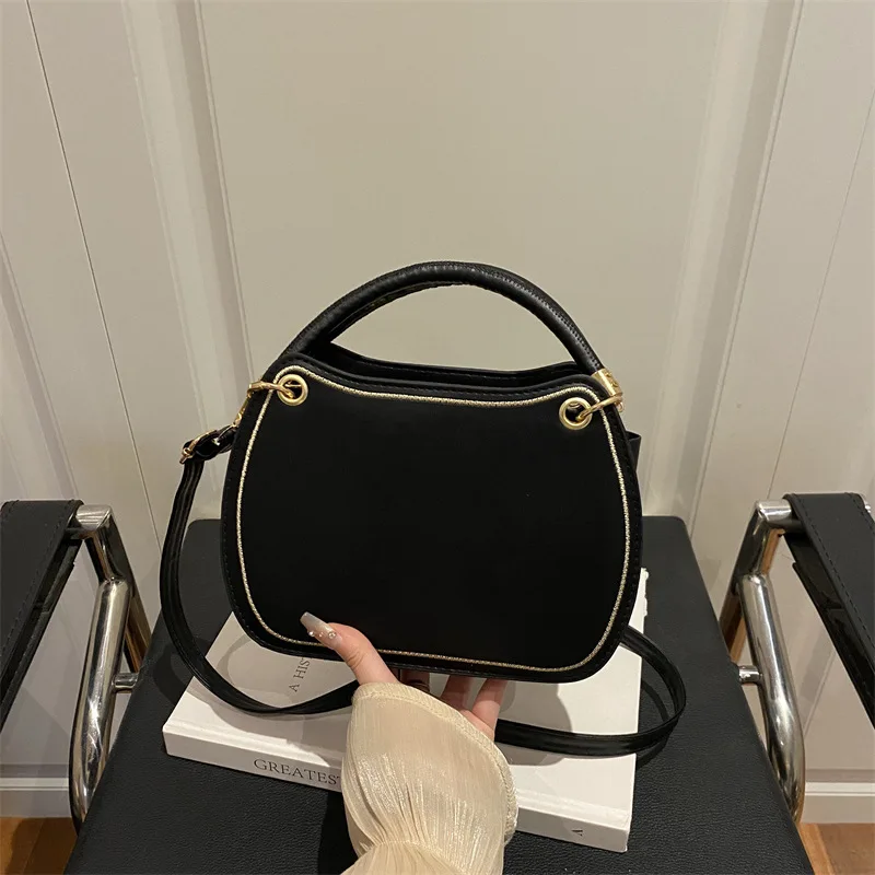 

2025 Autumn Women's Underarm Bag, Genuine Leather Multi-way Shoulder Purse, Minimalist Retro Design, Korean Style Large Handbag