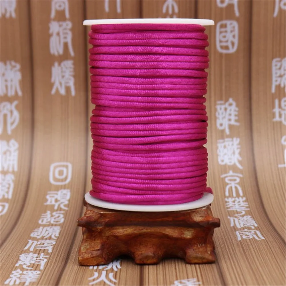 3 mm geflochtene Makramee-Seide, Makramee-Schnur, Seil, Fadendraht, DIY chinesischer Knoten, Satin-Armbänder, die Entdeckungen machen, Perlen, 10 Yards – Detail 9
