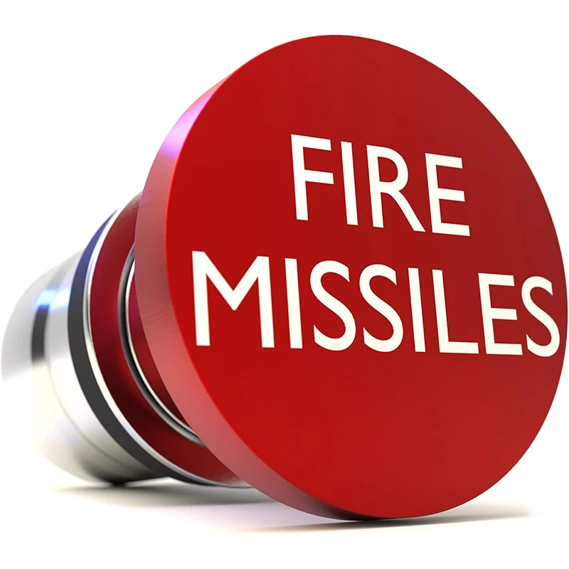 Fire Missiles Button Car Cigarette Lighter Anodized Aluminum Universal 12-Volt Replacement Accessory Fits for Most Vehicl Socket
