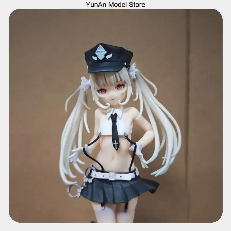 

23cm Angel Police Air Standing Pose 2D Bishoujo Anime Figure Statue Desktop Decoration Gift