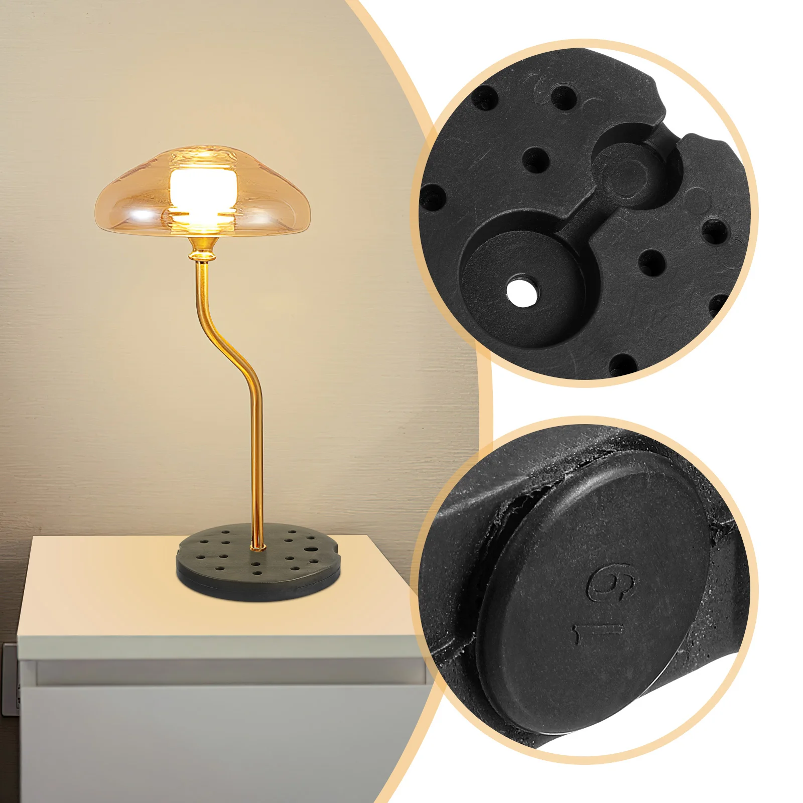 Lamp Base Weight Block Part Table Display Counterweight Nightstand Floor Chassis Round Desktop