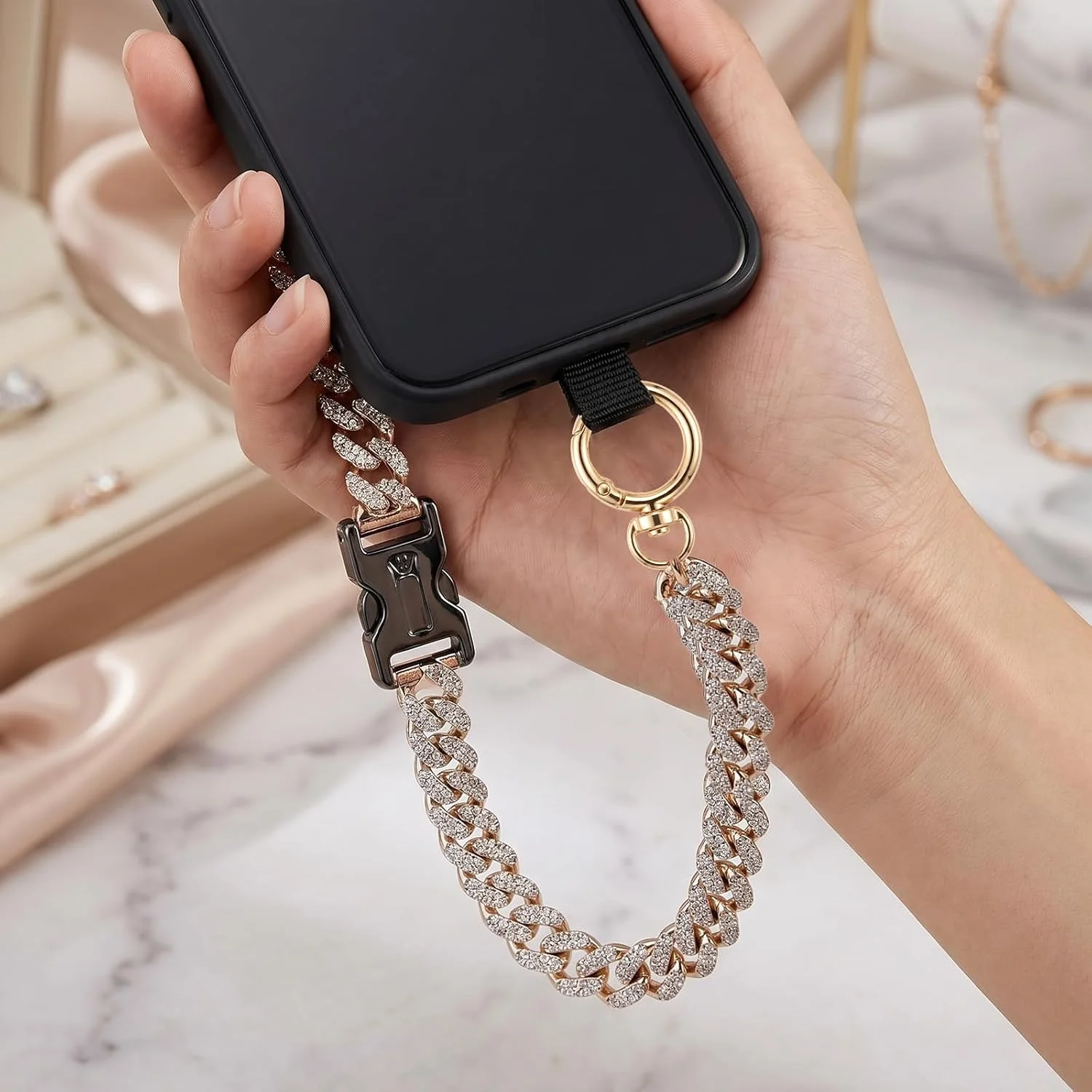 8pcs Round Openable Swivel Metal Spring Key Rings