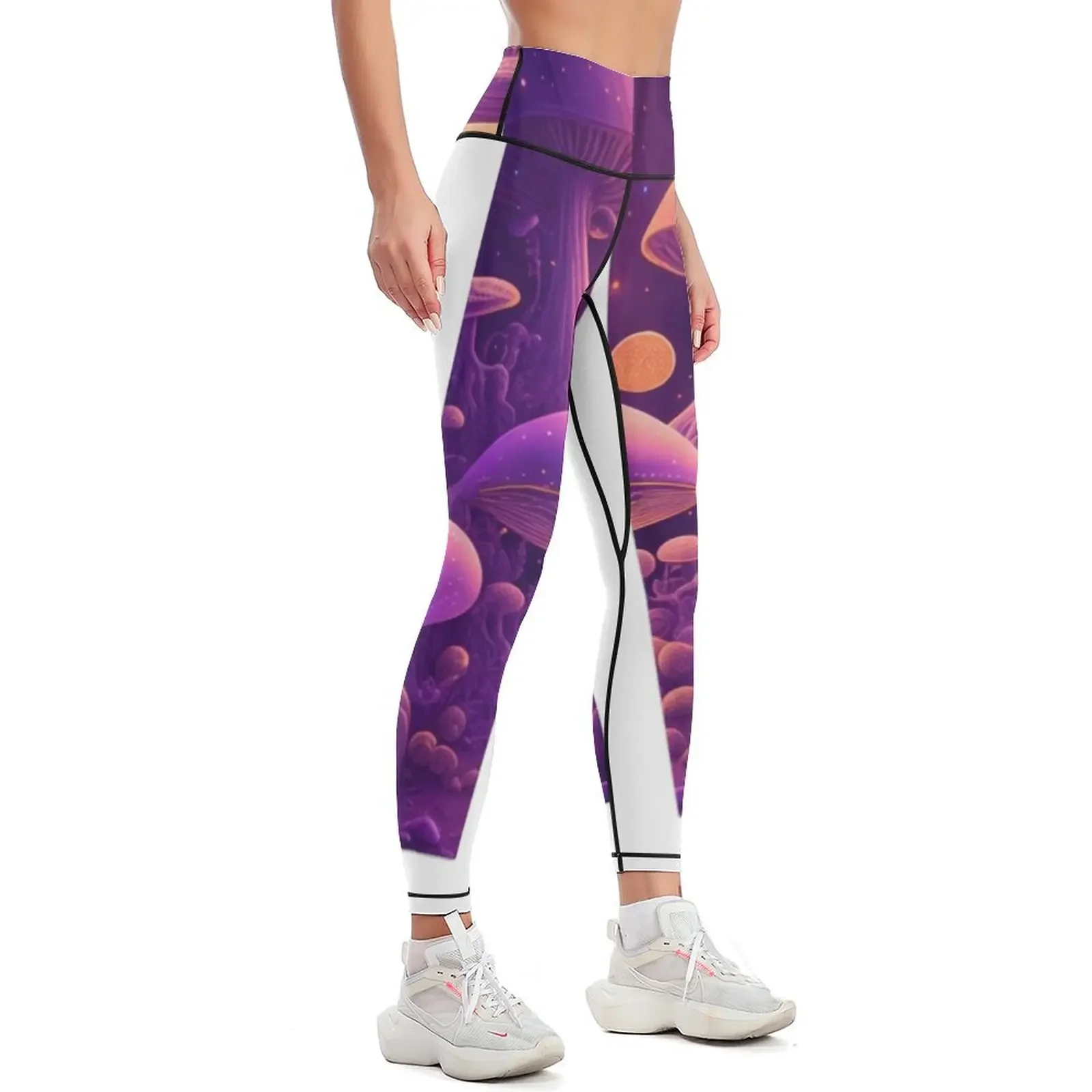 PLANET OF MUSHROOMS Leggings legings for fitness sports for gym gym's clothing Womens Leggings