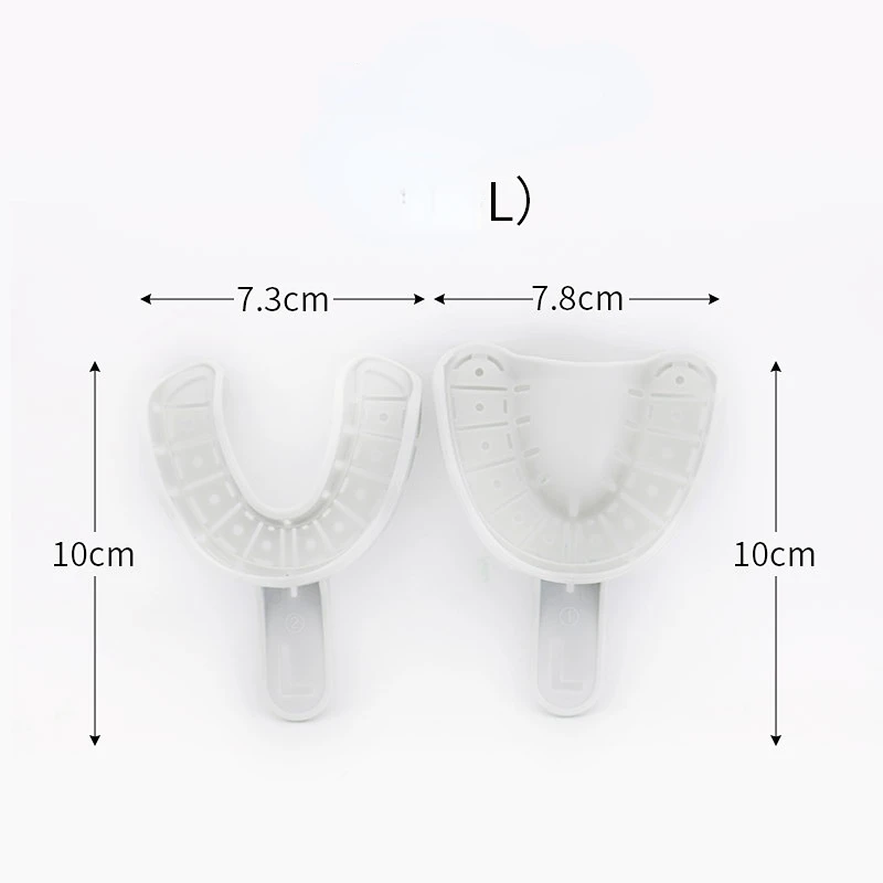 Dental Impression Plastic Trays Without Mesh Tray Dental Care Teeth Holder Dental Materials Supply for Oral Tools