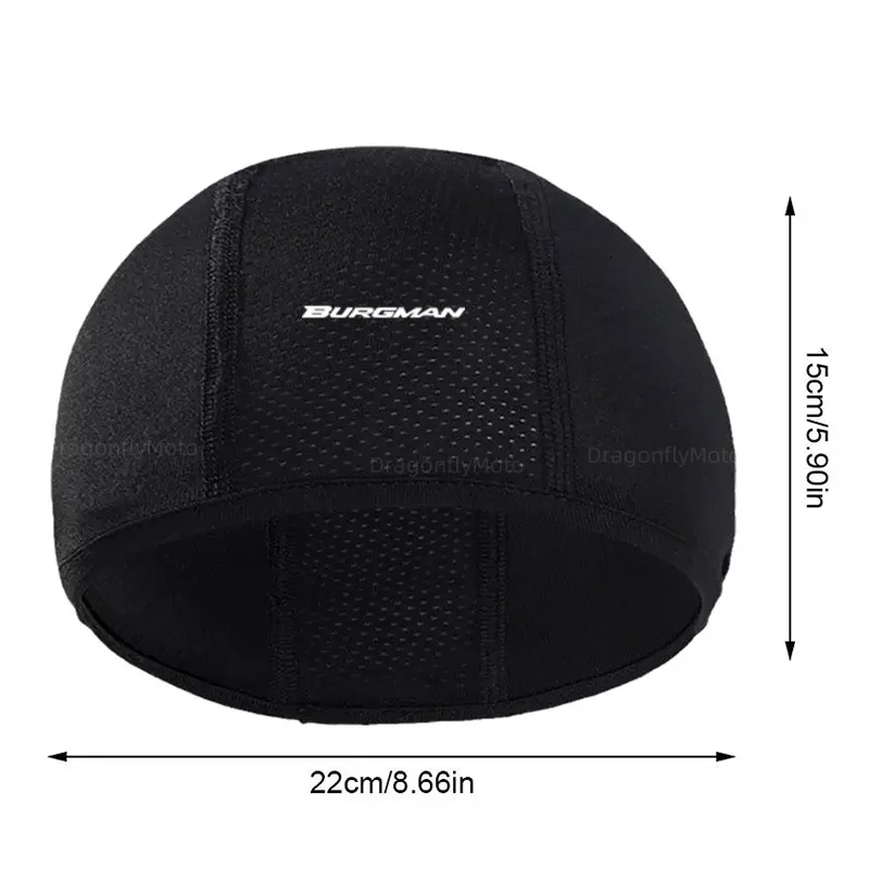 For SUZUKI Burgman 400 650 125 AN400 AN650 AN SKYWAVE 400 Motorcycle Balaclavas Helmet Inner Sweat Wicking Hat for Men Women Cap