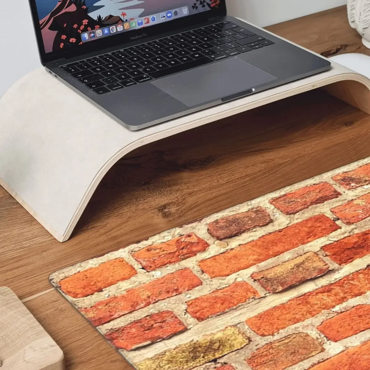 The Red Brick Wall Large Mouse Pad Computer Keyboard Mouse Mat Gamer PC Laptop Desk Mat Office Accessories Table Mats