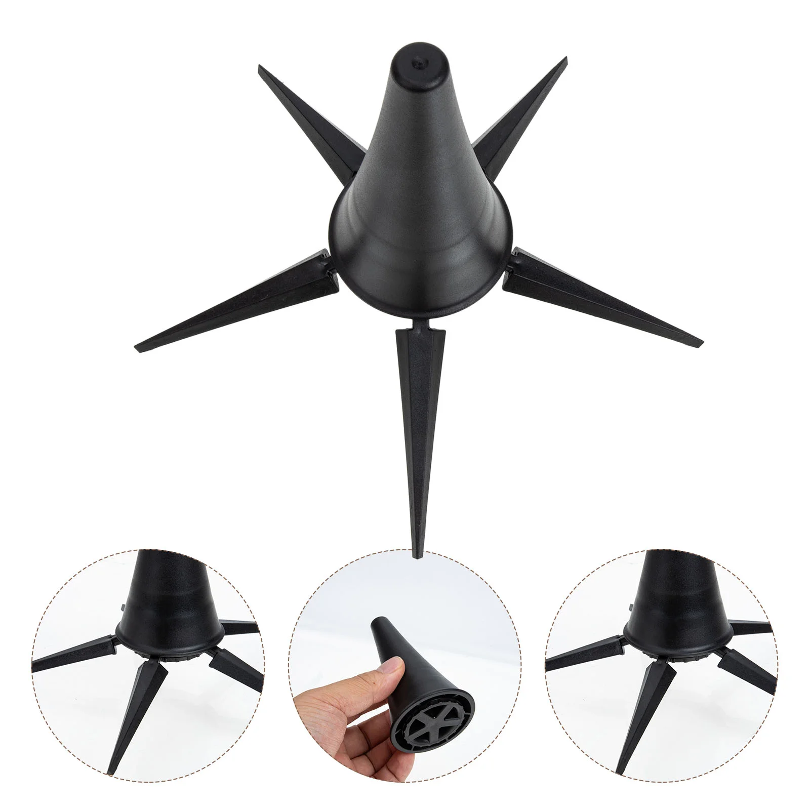 Trombone Clarinet Stand Brackets Musical Instrument Holder Black Iron Portable Oboe