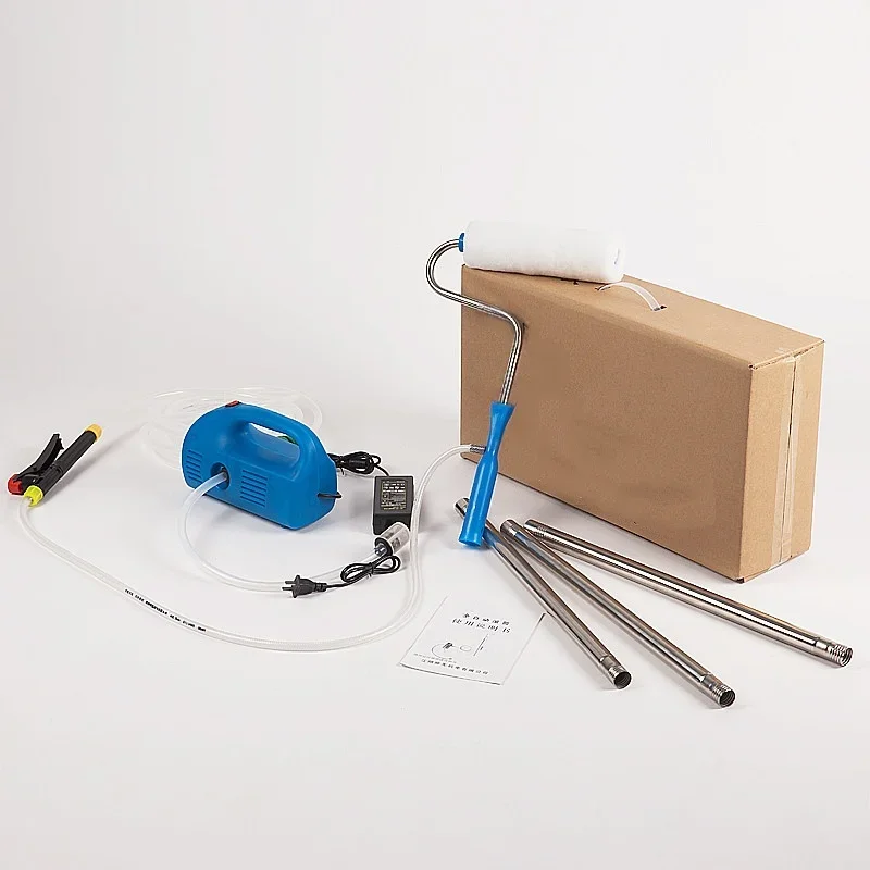 Electric Auto Feed Paint Roller Coating Machine with Extension Rod Automatic Suction Latex Paint Roller for Wall Decoration