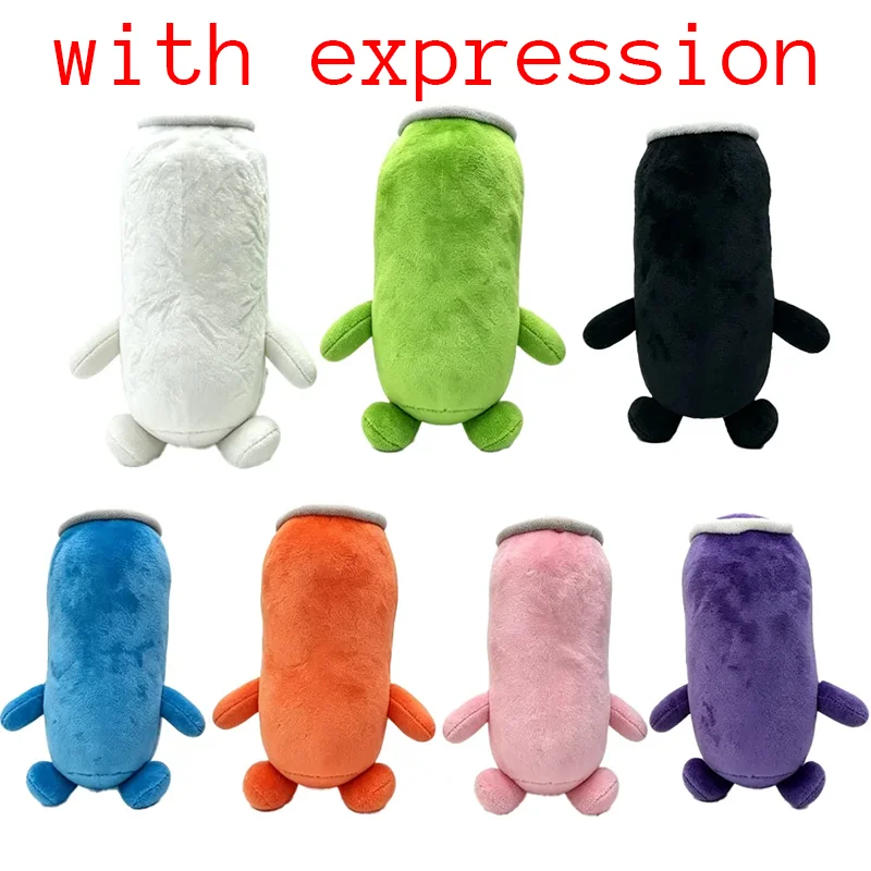 Simulation White Energy Drink Can Shaped Plush Toy Zero Sugar Theme Soft Stuffed Doll Desktop Ornament Holiday Gift For Fans