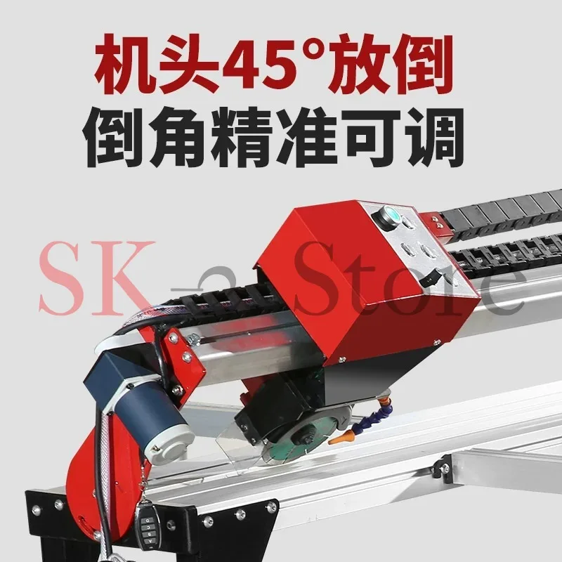 Automatic manual tile cutting machine chamfer cutting all-in-one machine electric desktop cutting chamfer artifact