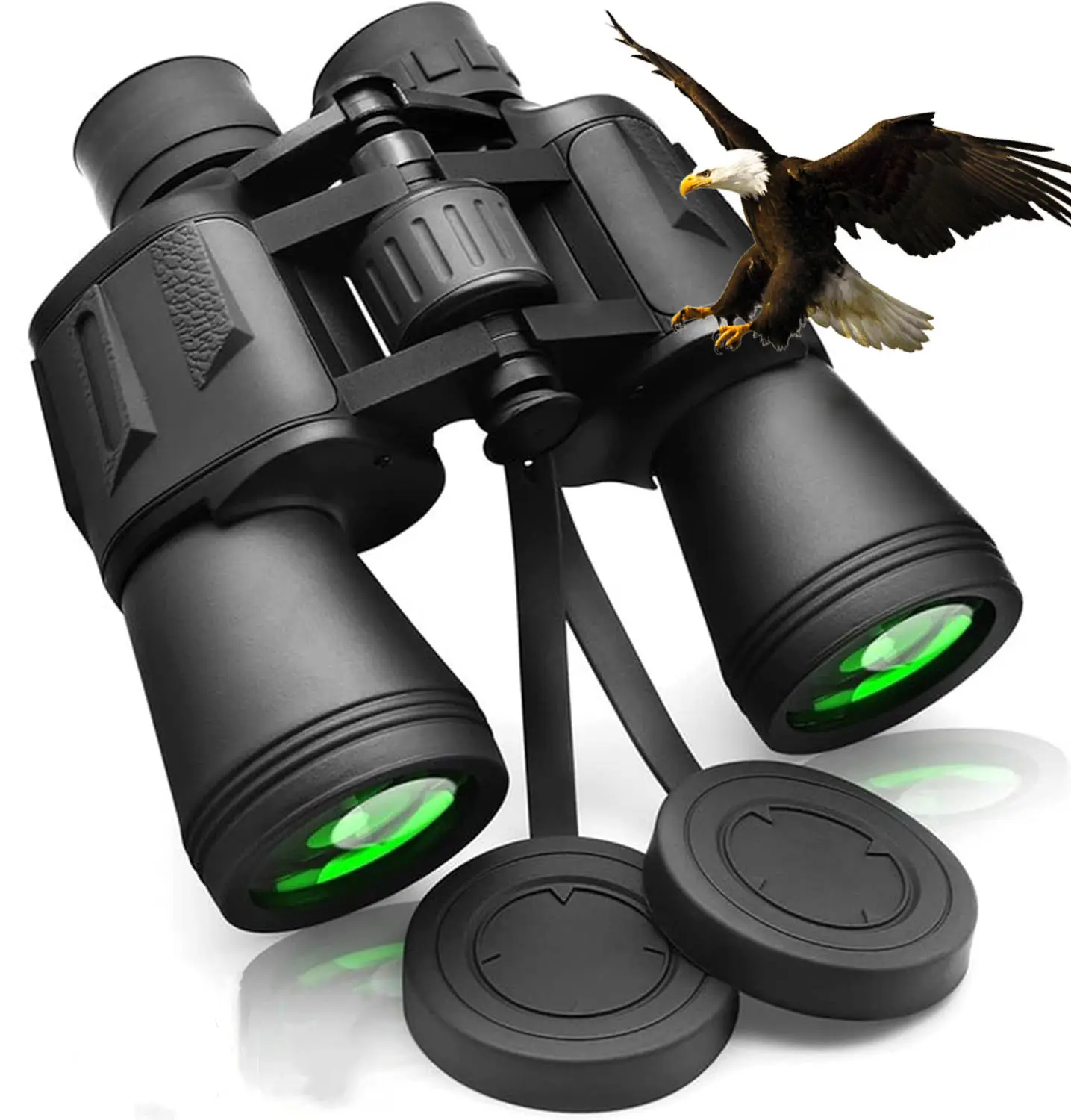 10X50 Adult Binoculars & Telescope 50mm Objective FMC Optical Glass Lens Waterproof HD Fixed Focus Travel Camping Bird Watching