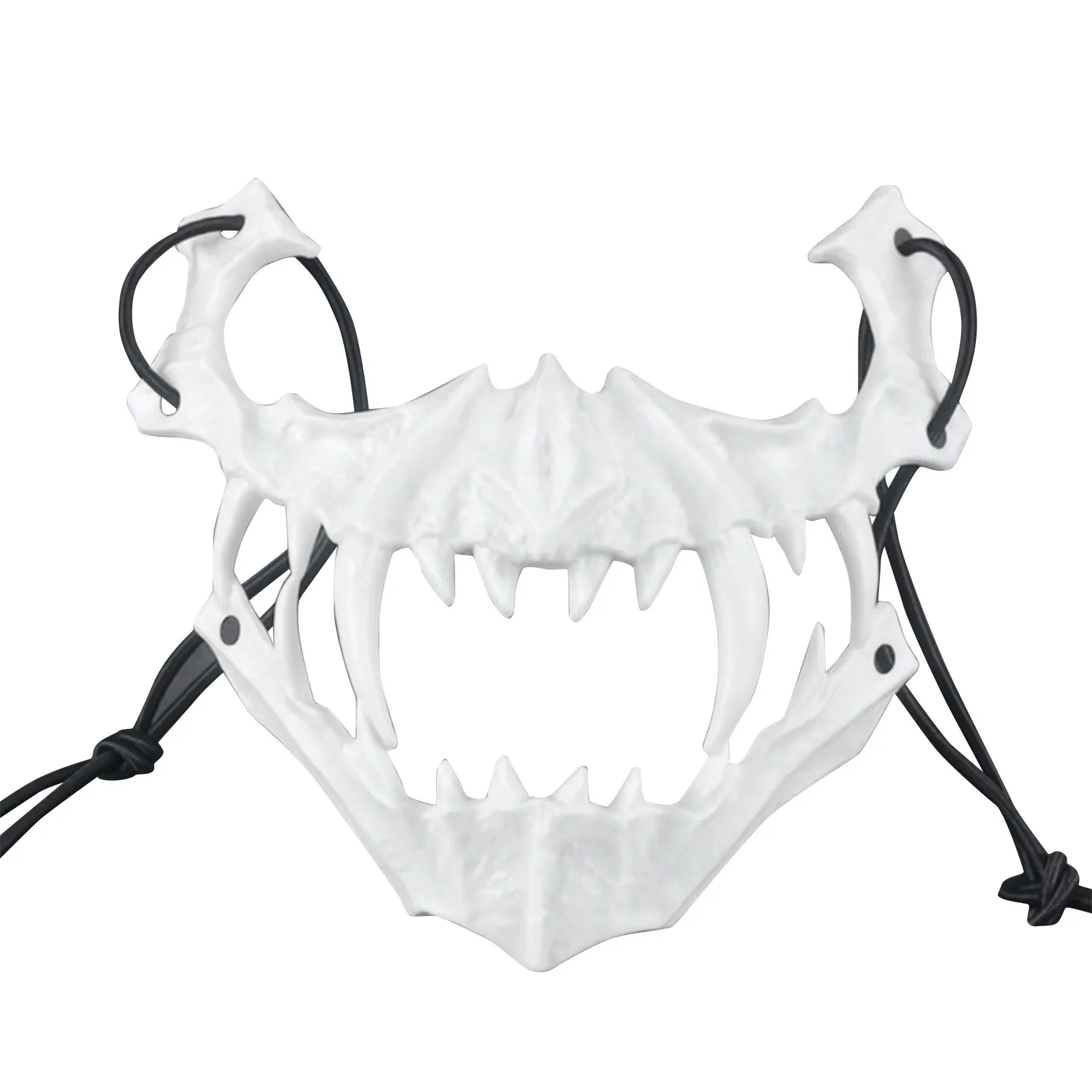 Anime japonês dragão deus esqueleto meia máscara facial cosplay animal esqueleto máscaras unisex halloween carnaval festa adereços assessor