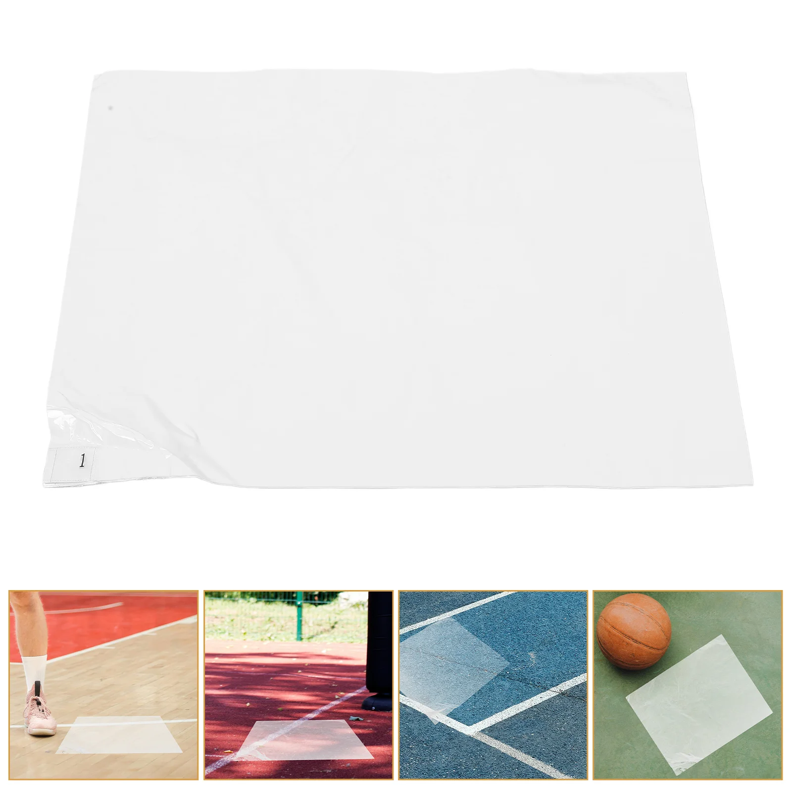 

30 Sheets Warehouse Floor Pad Sticky Mats for Court Soles Dust-free Traction System Basketball