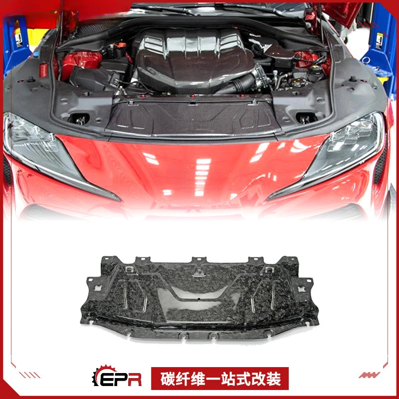 

Для Toyota New SUPRA A90 передний бампер из углеродного волокна, теплозащитный экран радиатора-модификация радиатора интеркулера