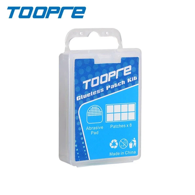 

TOOPRE Bike 8g Transparent Glueless Patch Kit Rubber Iamok Bicycle Ultra Light Tyre Patches