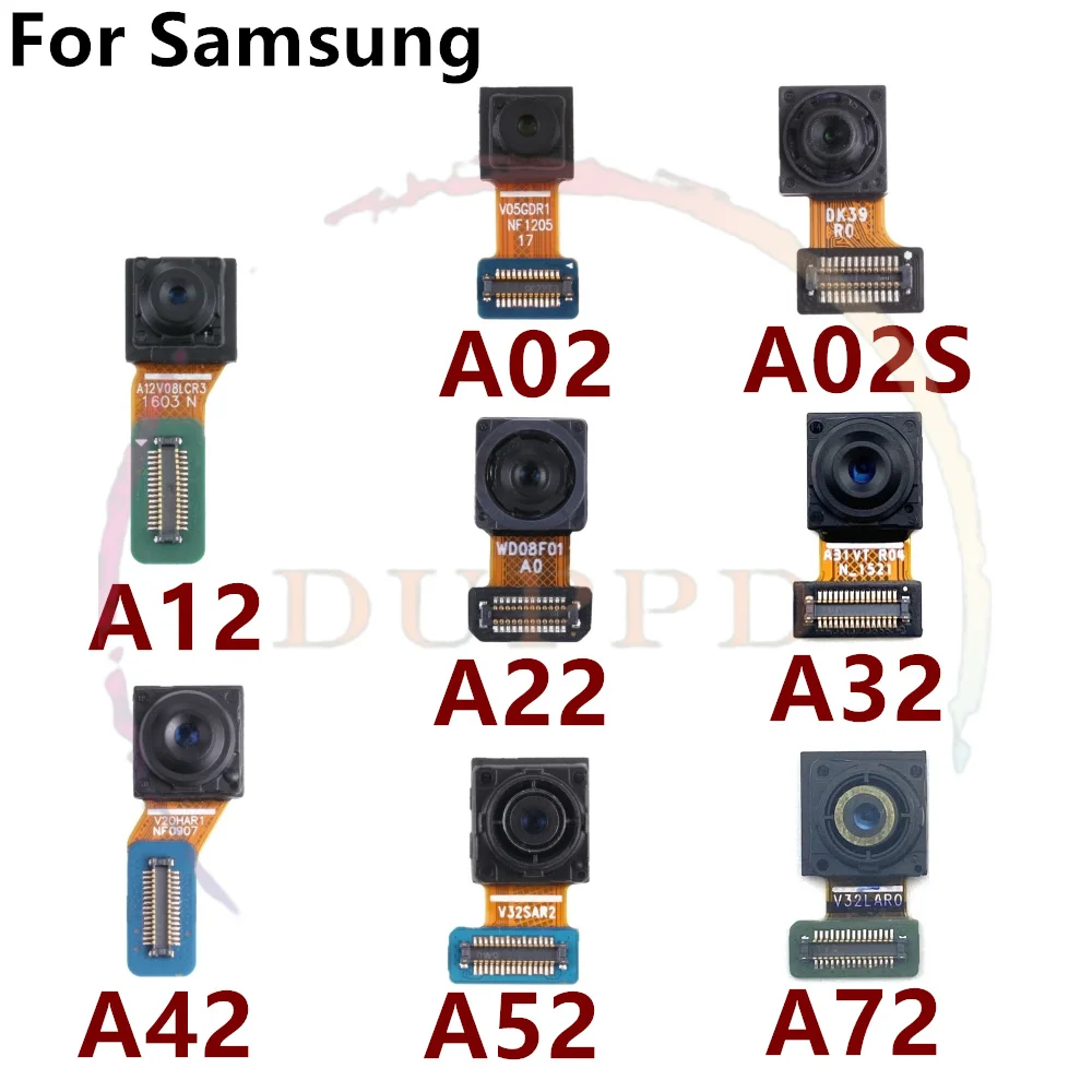 Front Camera For Samsung Galaxy A02 A02S A12 A22 A32 A42 A52 A52S A72 Frontal Selfie Camera Module Facing Spare Parts