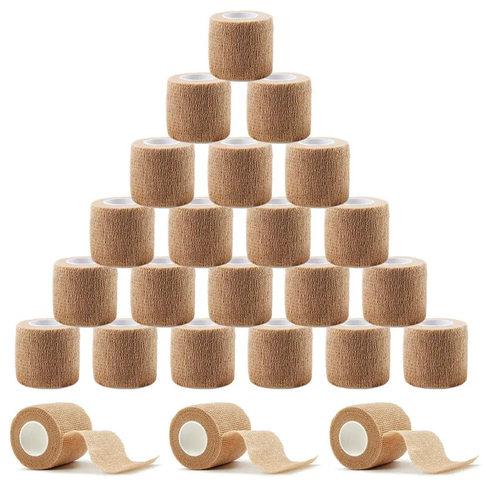 

3/6/12/24/48 PCS Tattoo Grip Cover Wrap Disposable Black Bandage For Tattoo Grip Bandage Machine Tape Tube Accessories