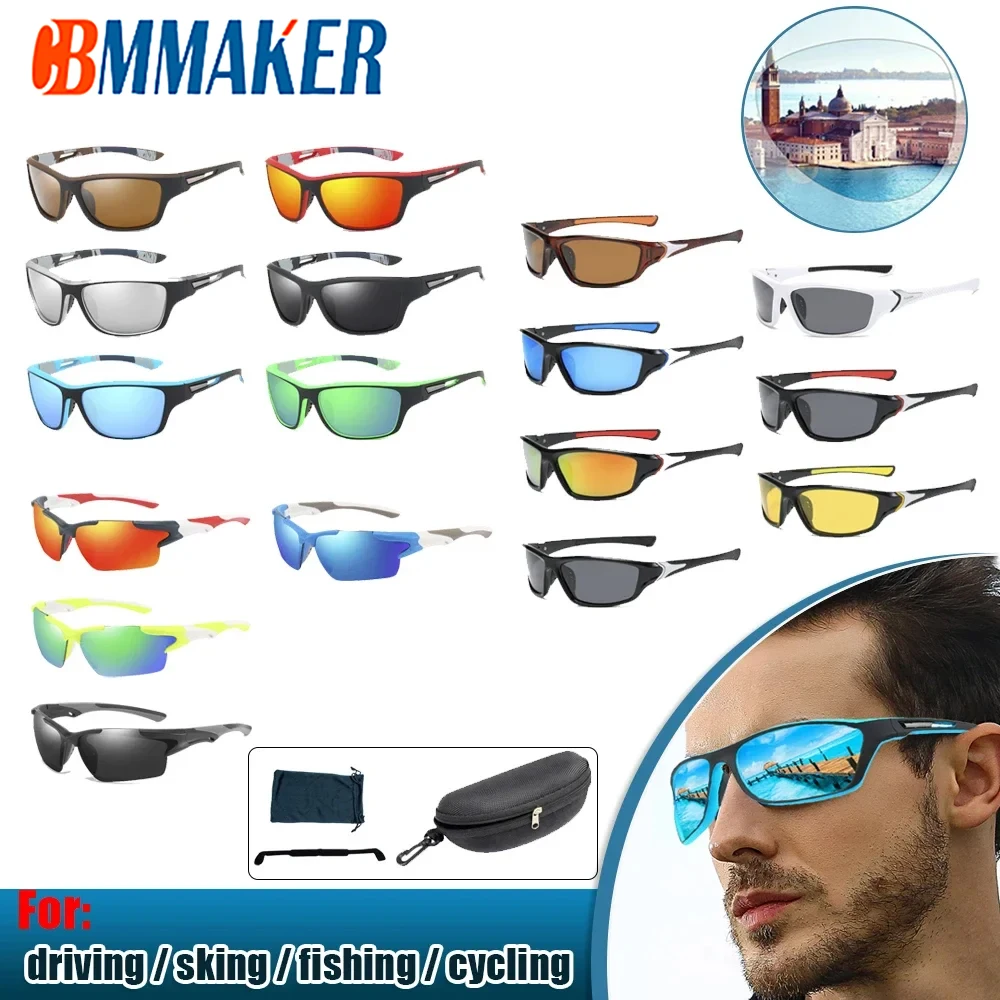 

Mens Sun Glasses UV Protection Sport Polarized for Men Hiking Outdoor Sports Windproof Sand Bicycles Sunglass Sport Sunglass